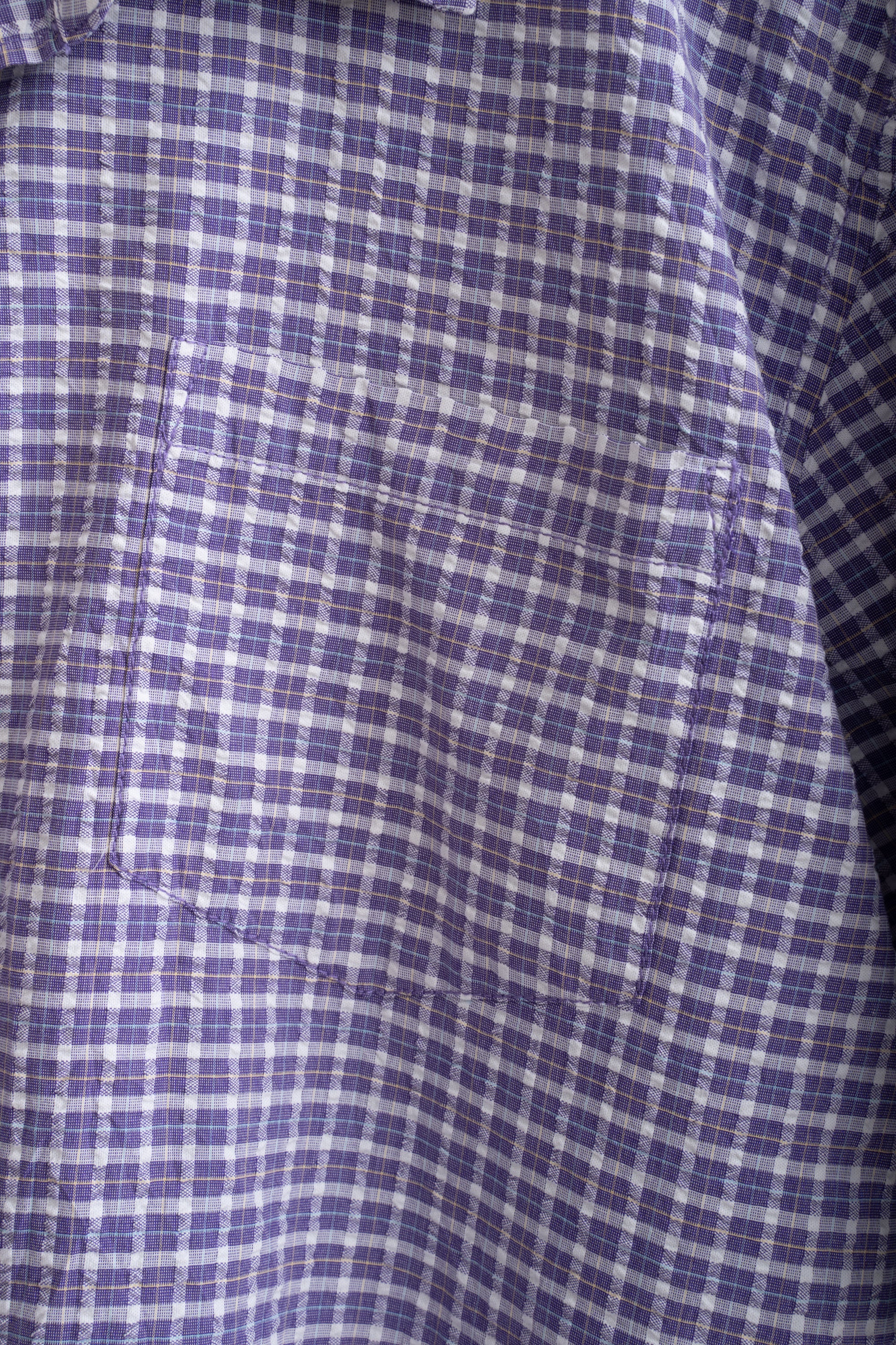 00S EDDIE BAUER CHECKED SEERSUKER SHIRT