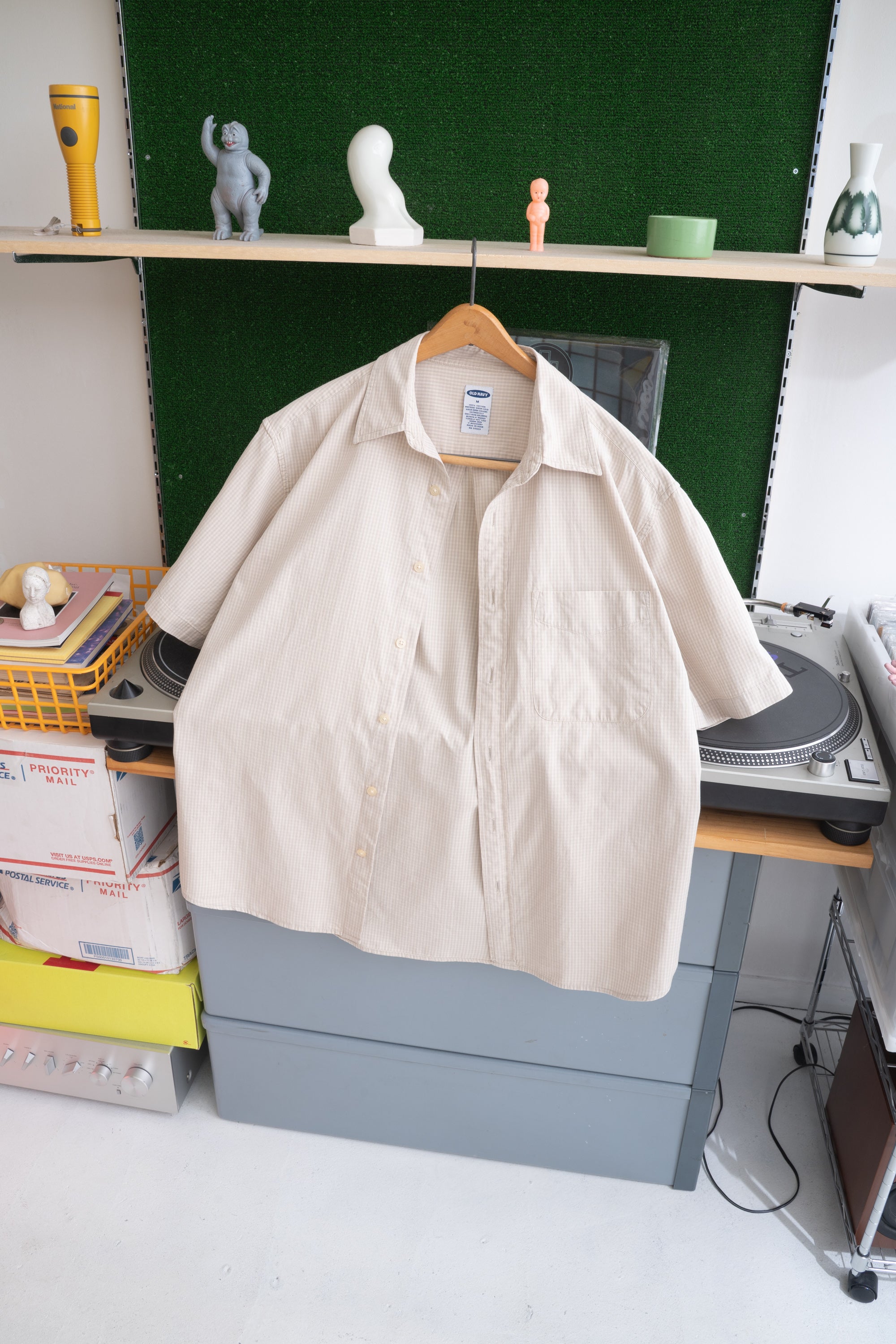 90S OLD NAVY GINGHAM CHECK SHIRT