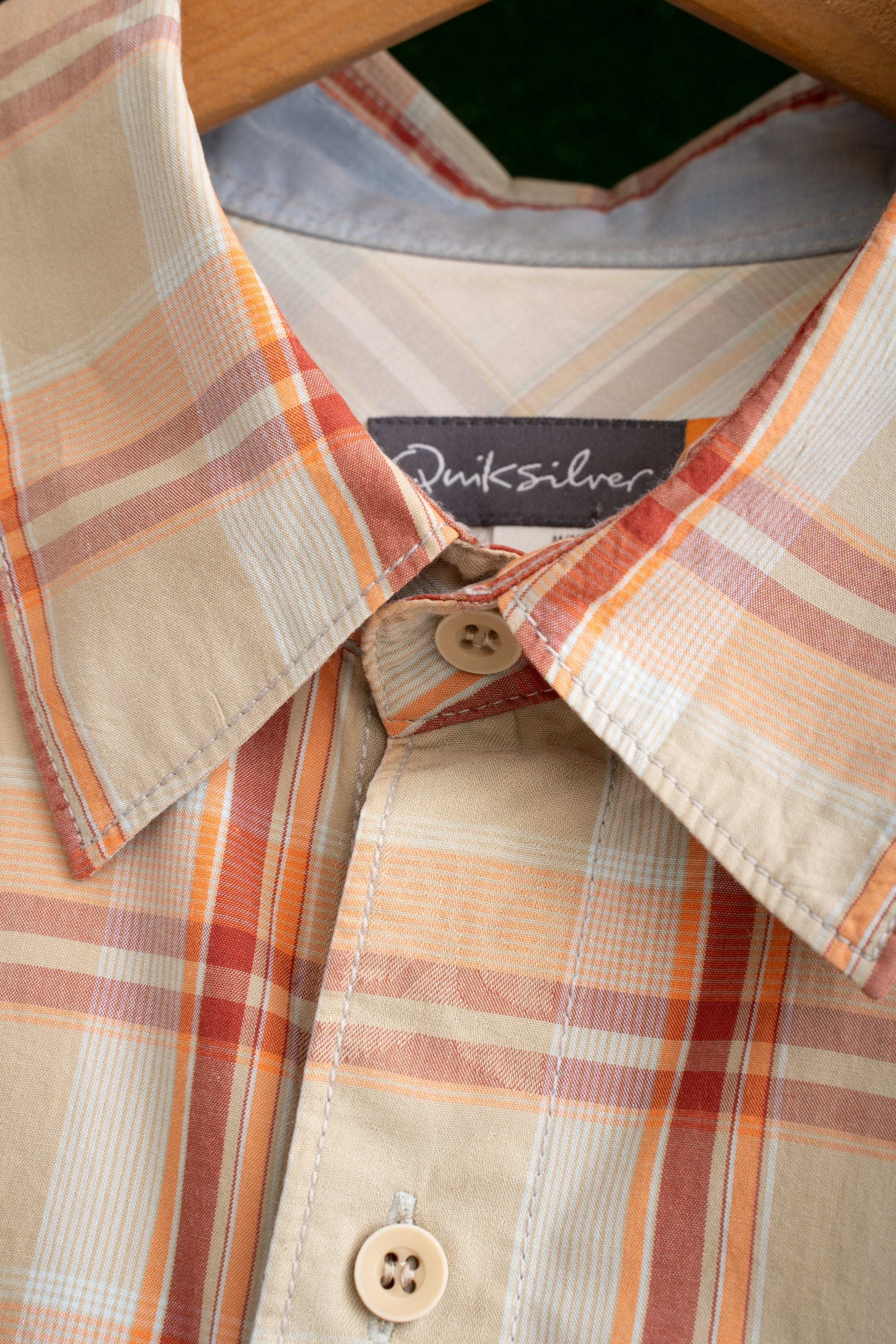 00S QUICK SILVER CHECKED SHIRT