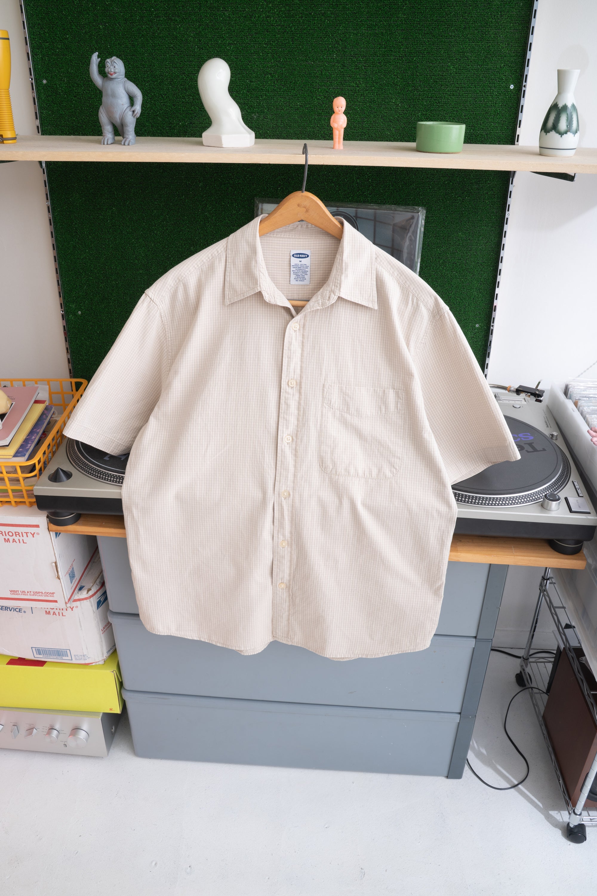 90S OLD NAVY GINGHAM CHECK SHIRT