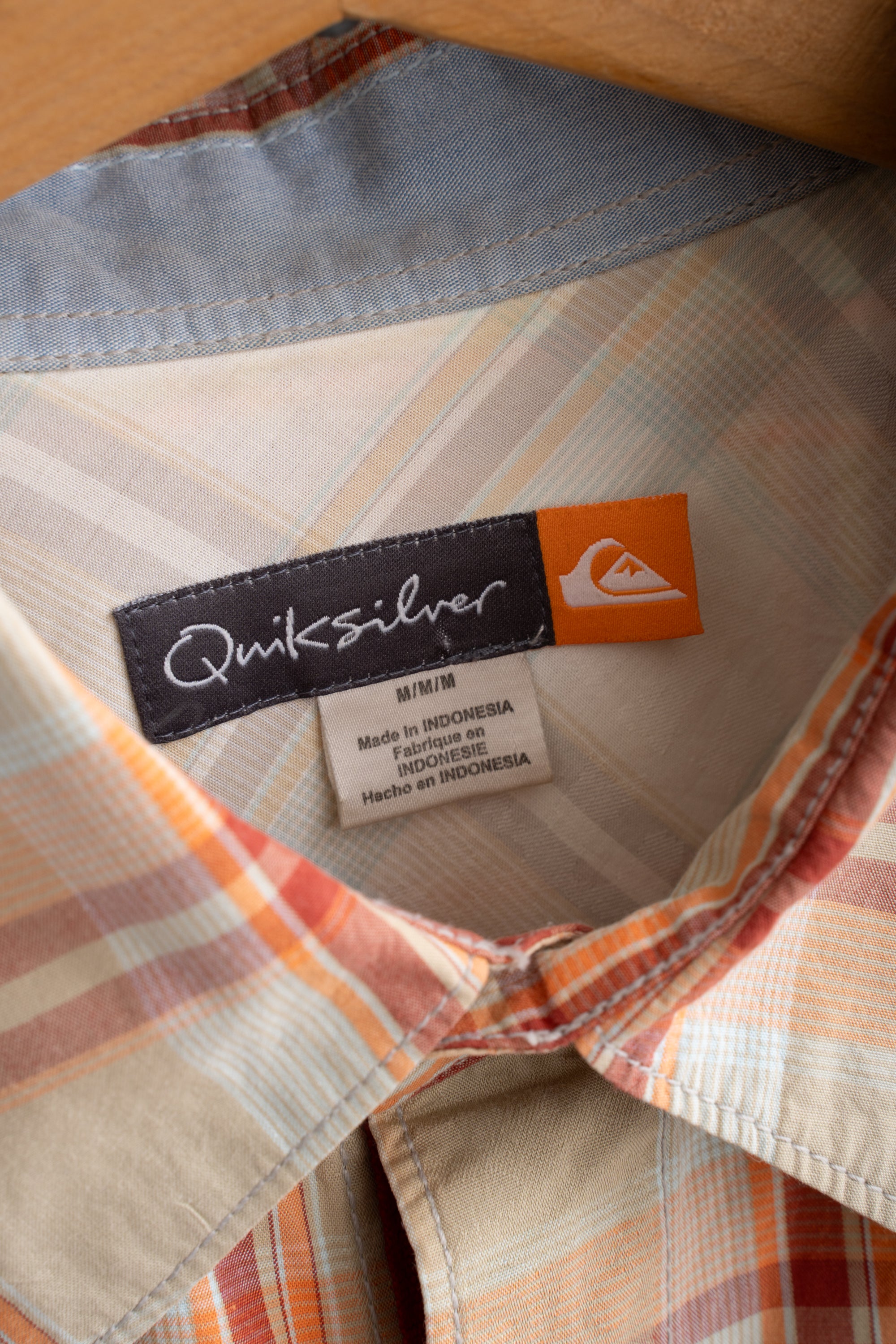 00S QUICK SILVER CHECKED SHIRT