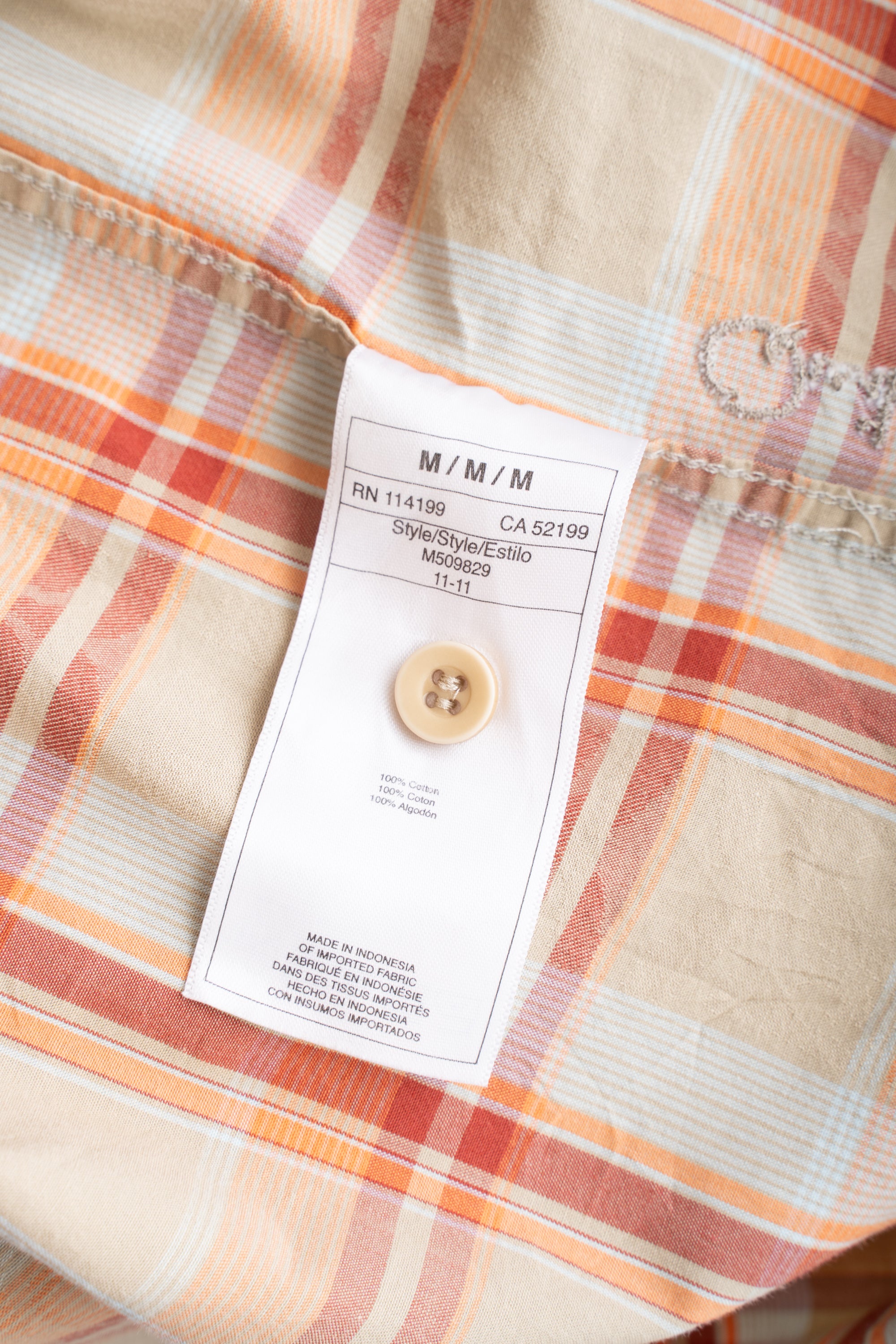 00S QUICK SILVER CHECKED SHIRT