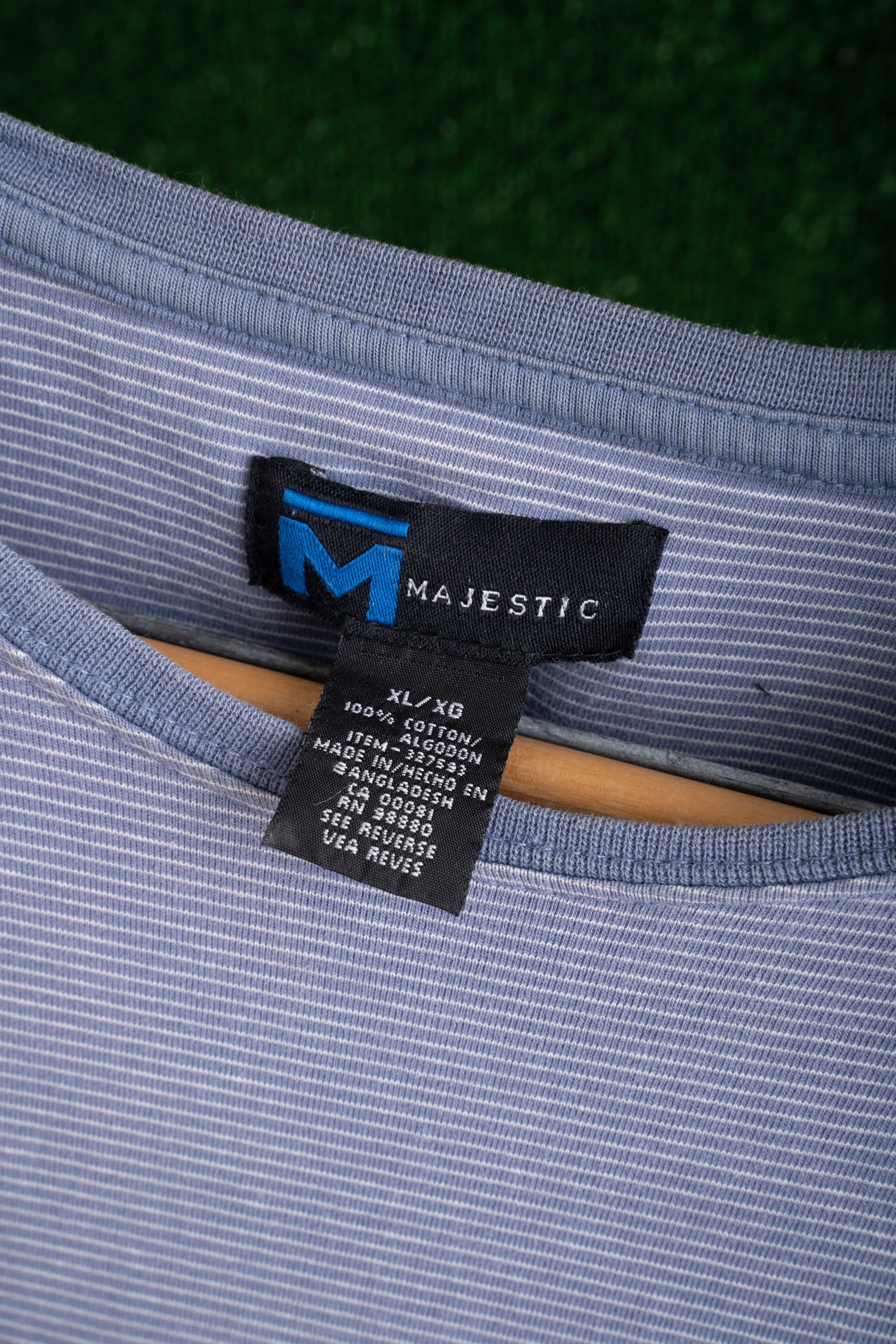 90~00S MAJESTIC STRIPED T-SHIRT