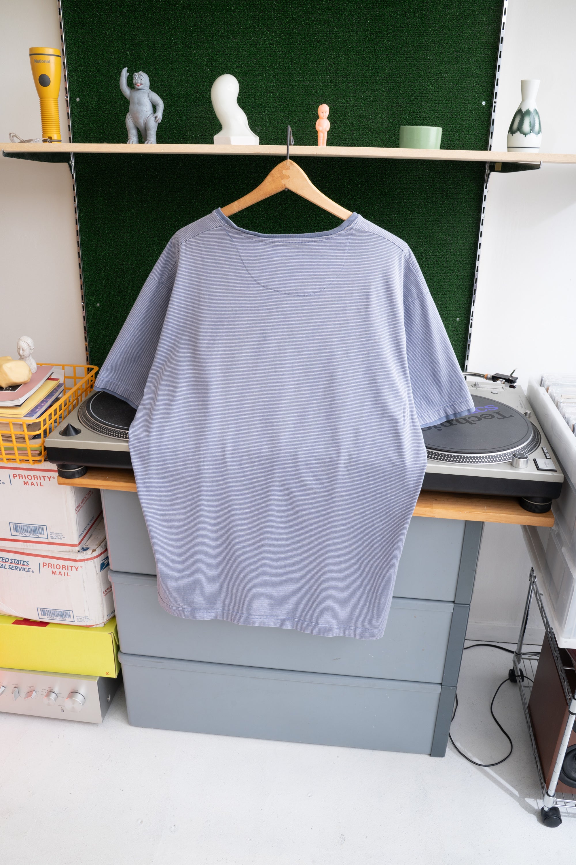 90~00S MAJESTIC STRIPED T-SHIRT