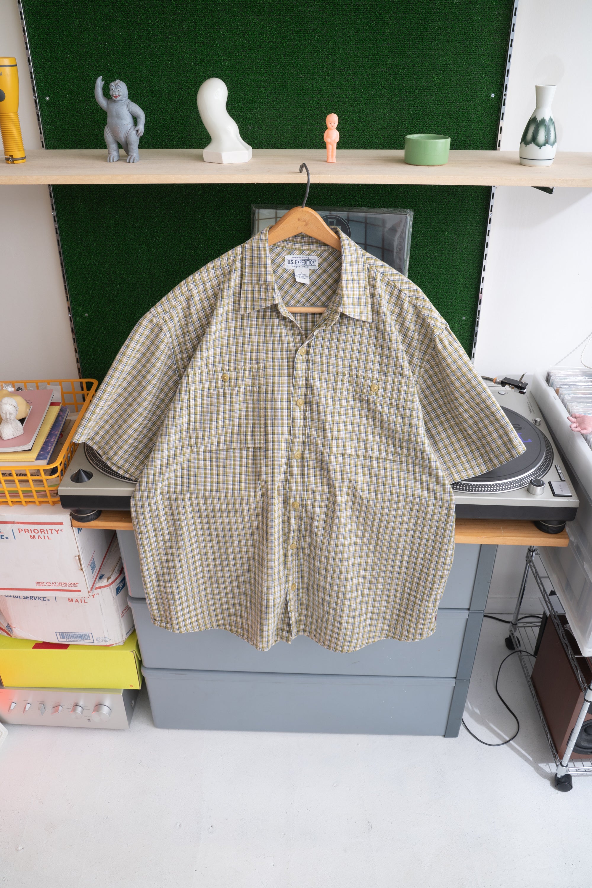 90S U.S.EXPEDITION CHECKED SHIRT