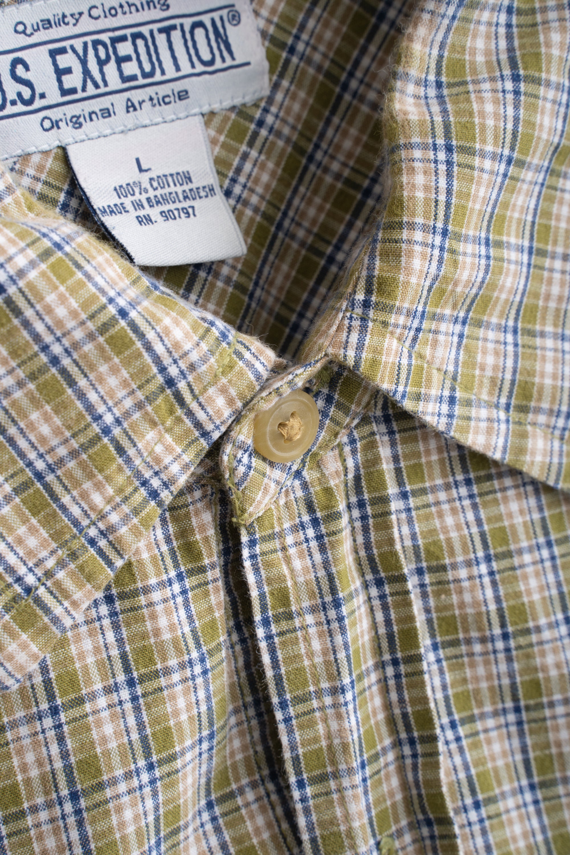 90S U.S.EXPEDITION CHECKED SHIRT