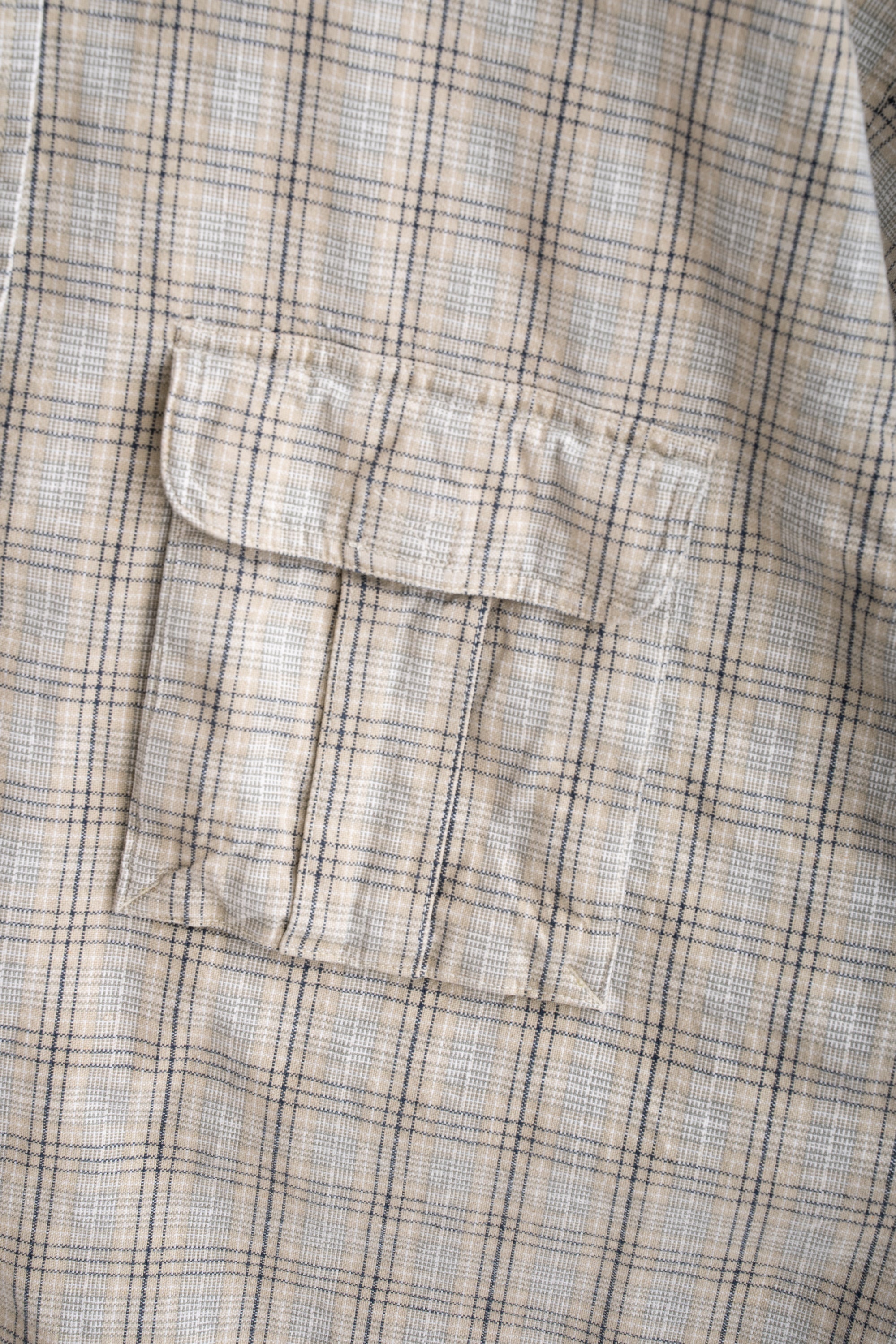 90S SHAH SAFARI CHECKED SHIRT