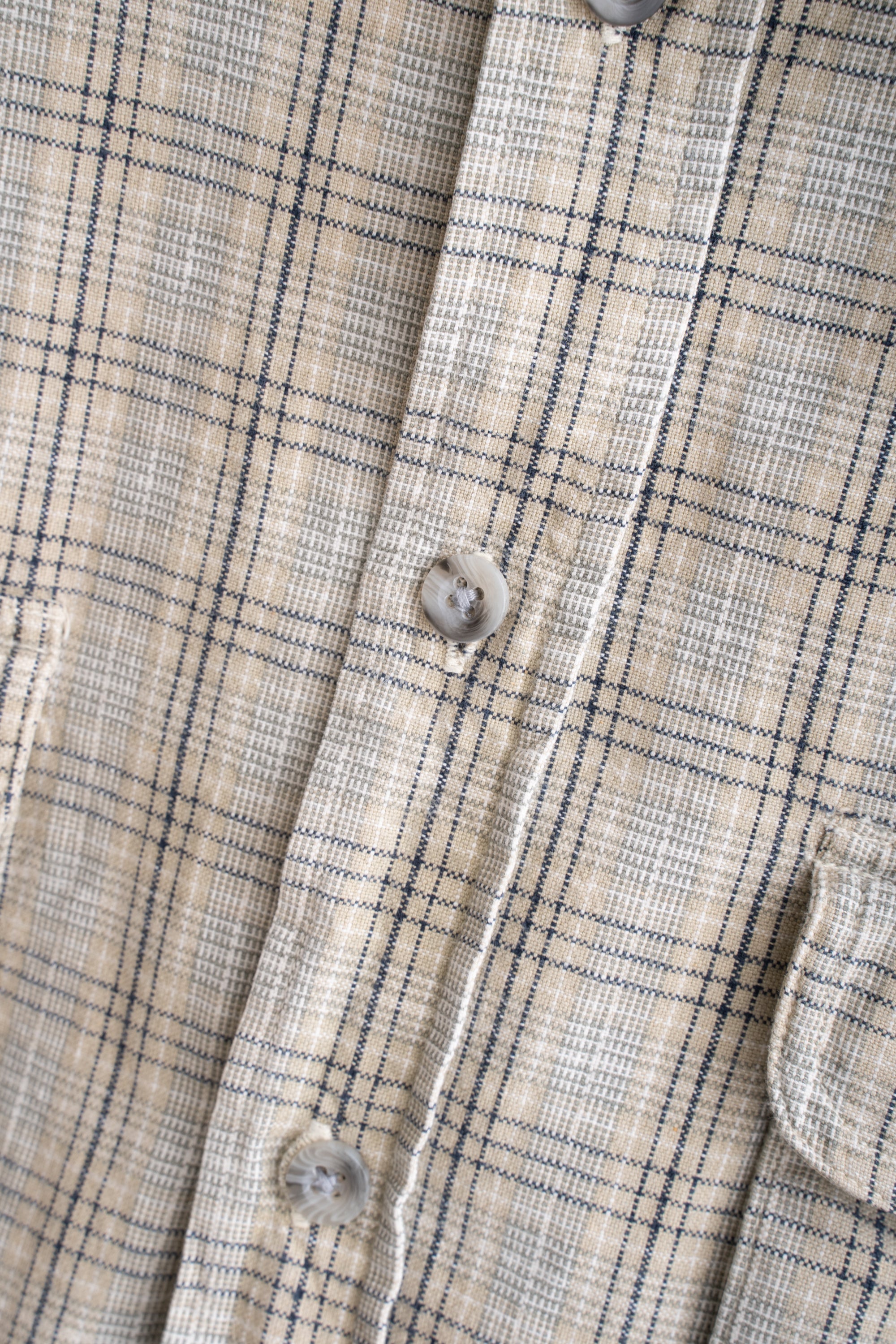 90S SHAH SAFARI CHECKED SHIRT