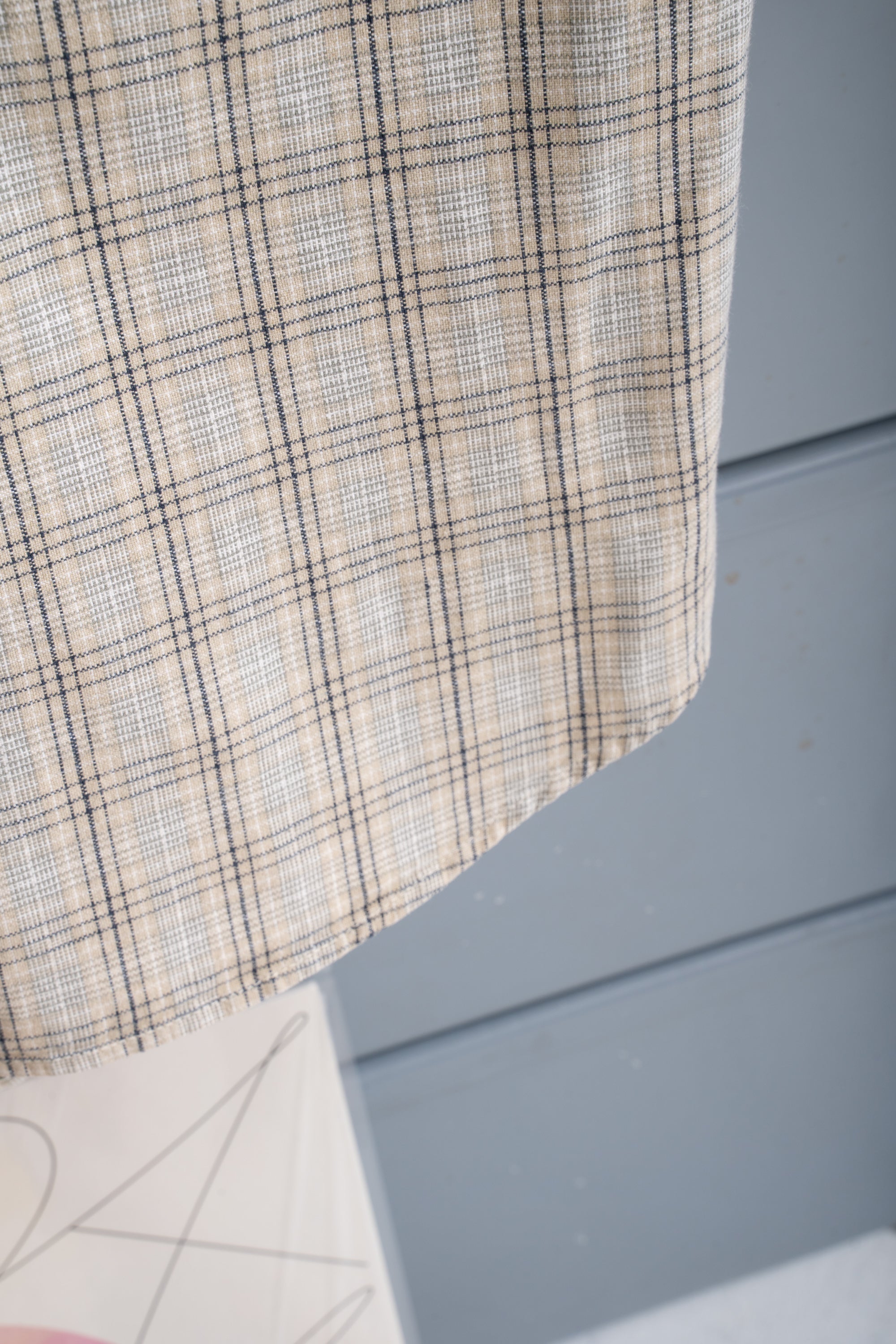 90S SHAH SAFARI CHECKED SHIRT