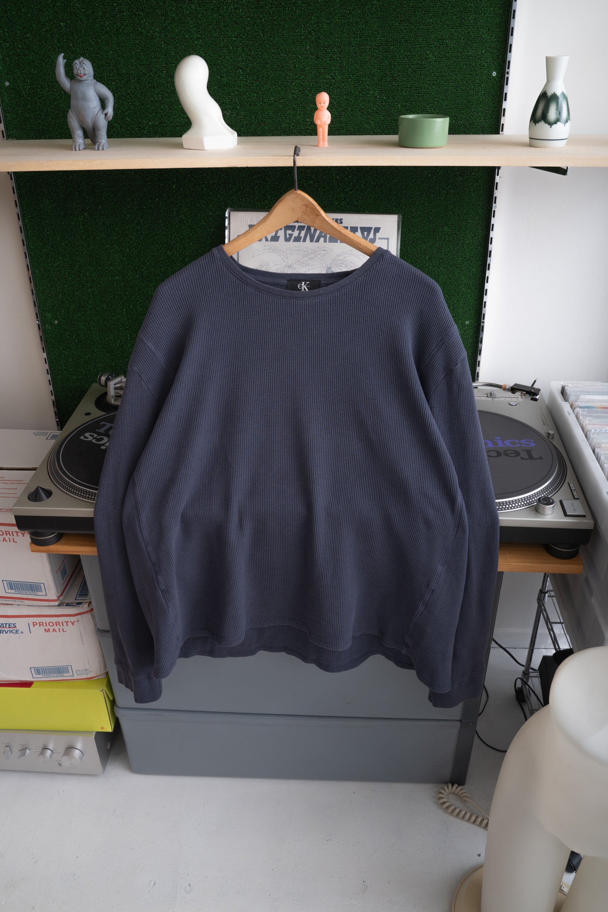 90S CALVIN KLEIN THEMAL PULLOVER