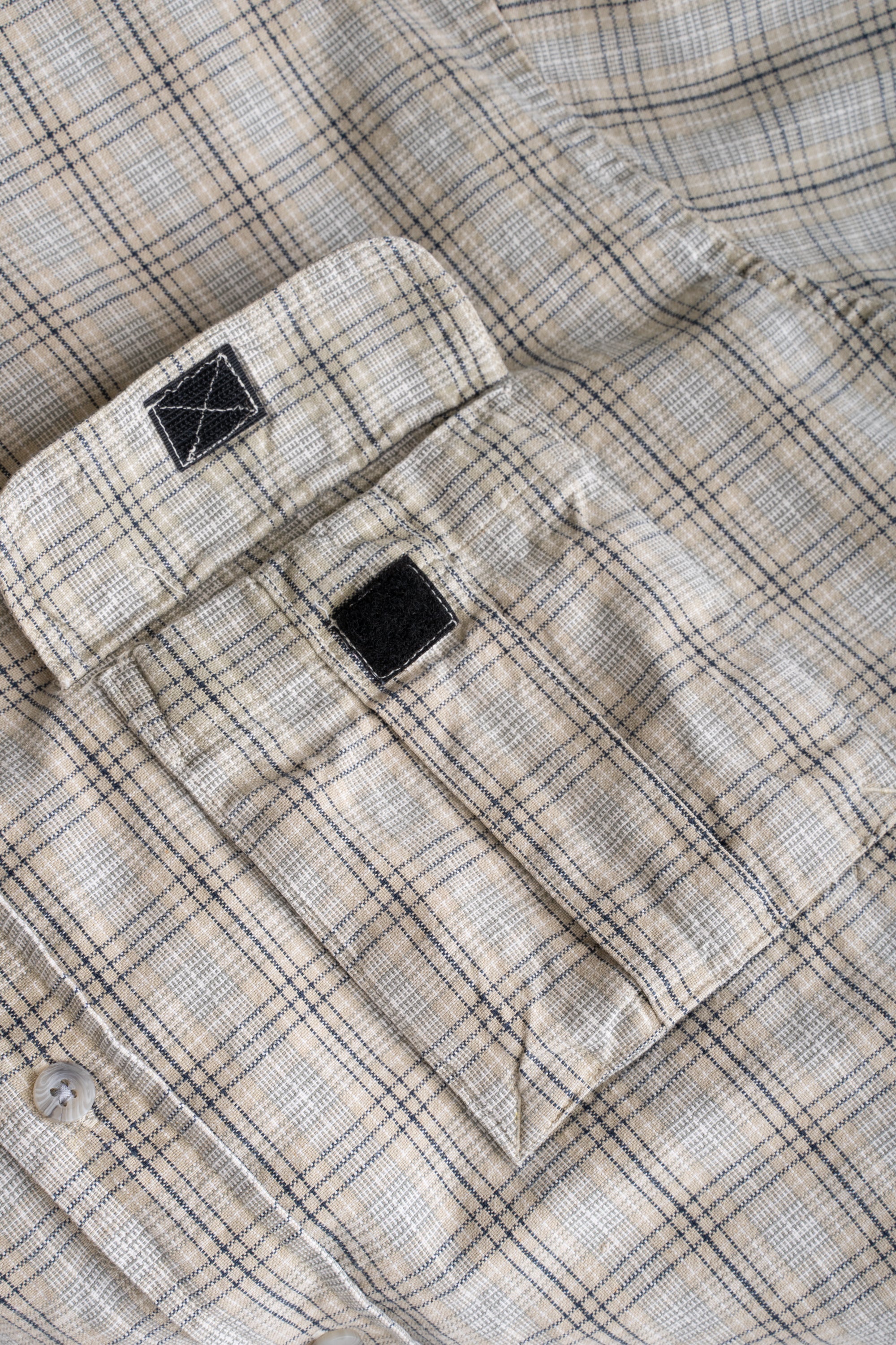 90S SHAH SAFARI CHECKED SHIRT
