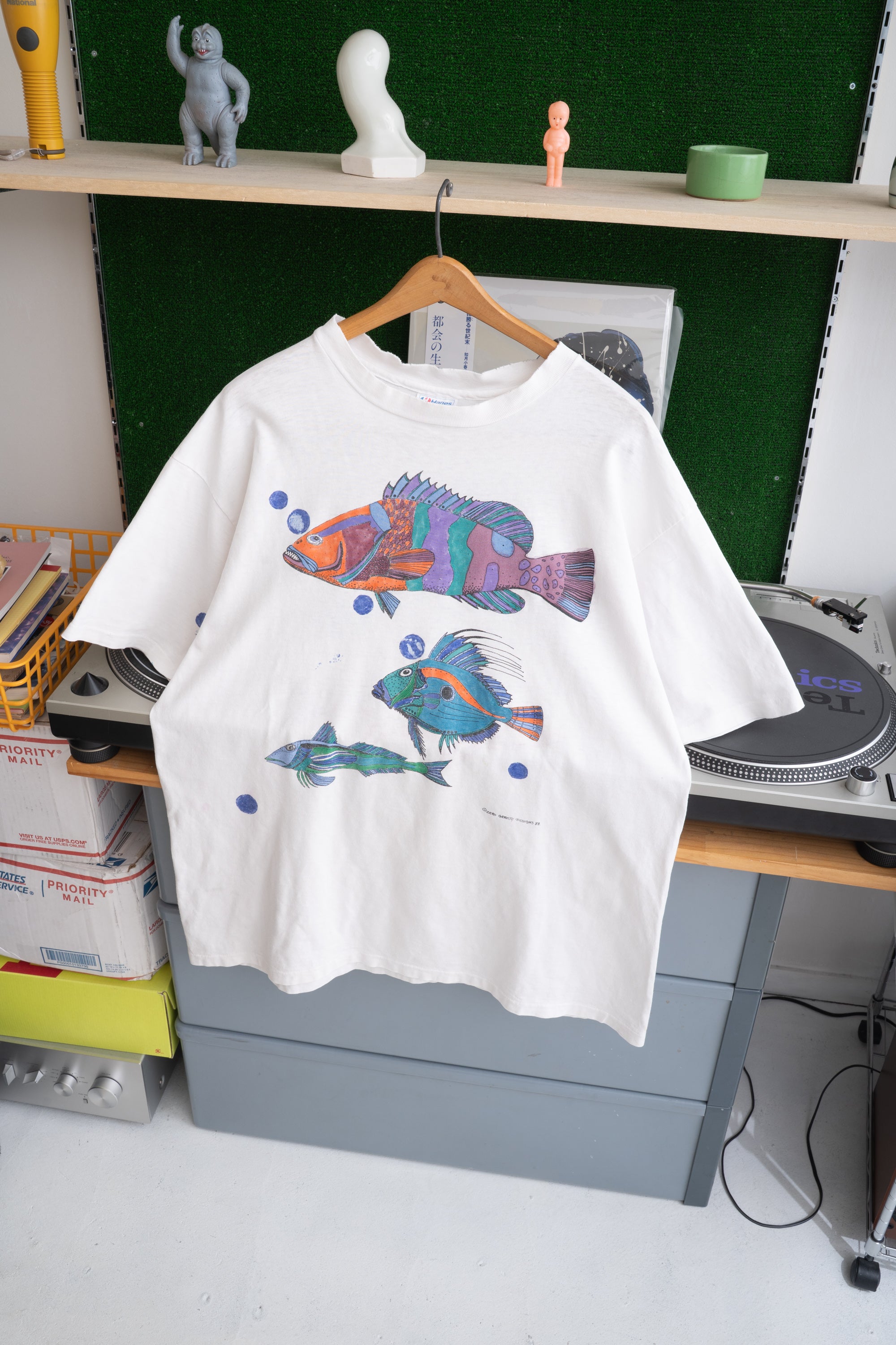 1988S MADE IN USA FISH T-SHIRT (ZERO GRAVITY DESIGNS)