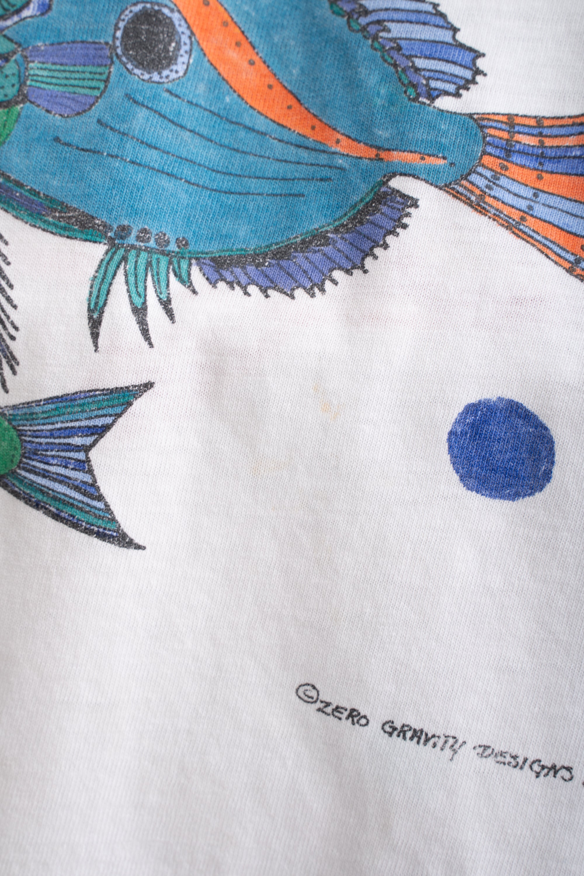 1988S MADE IN USA FISH T-SHIRT (ZERO GRAVITY DESIGNS)