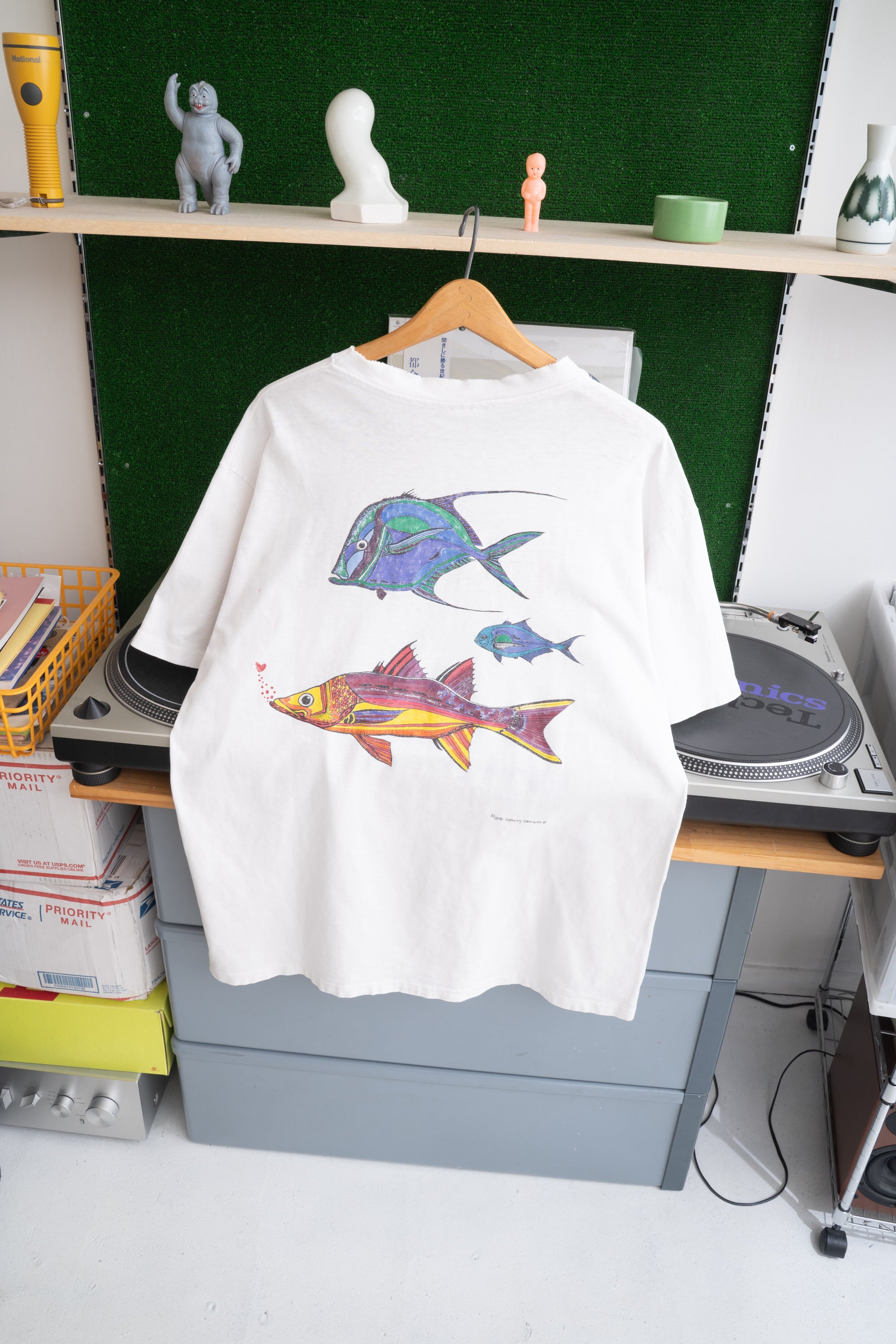 1988S MADE IN USA FISH T-SHIRT (ZERO GRAVITY DESIGNS)