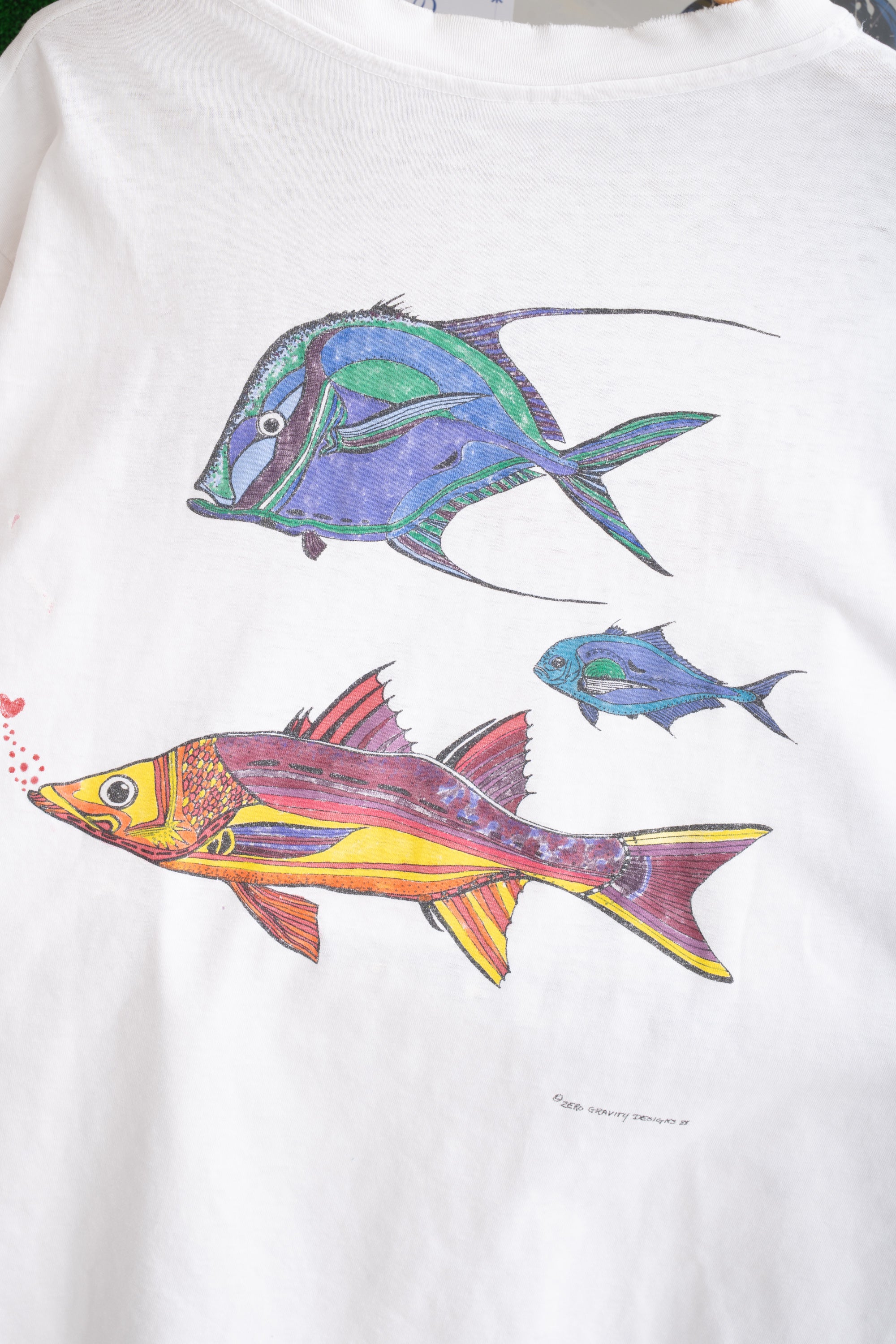 1988S MADE IN USA FISH T-SHIRT (ZERO GRAVITY DESIGNS)