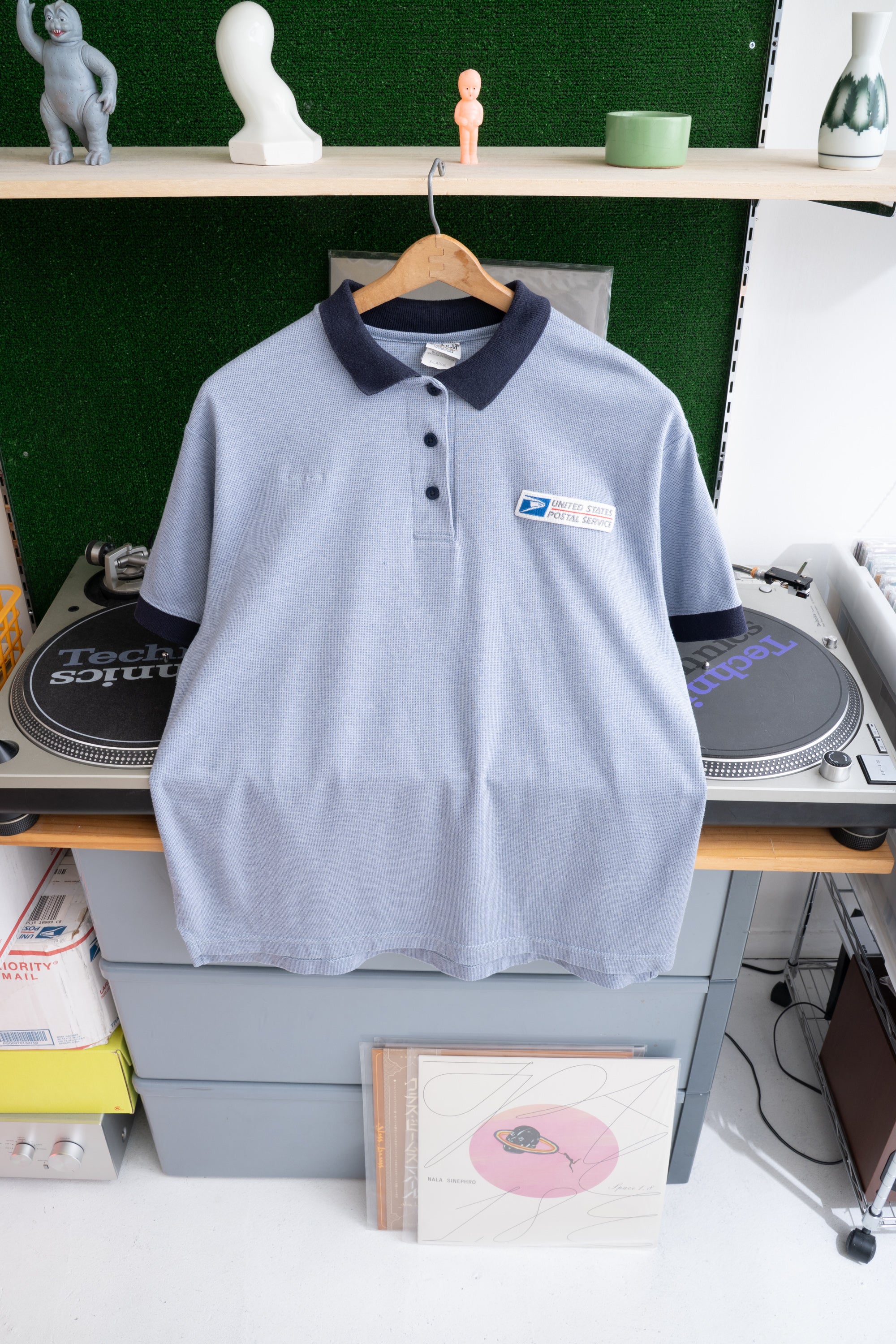 80~90S USPS POLO SHIRT