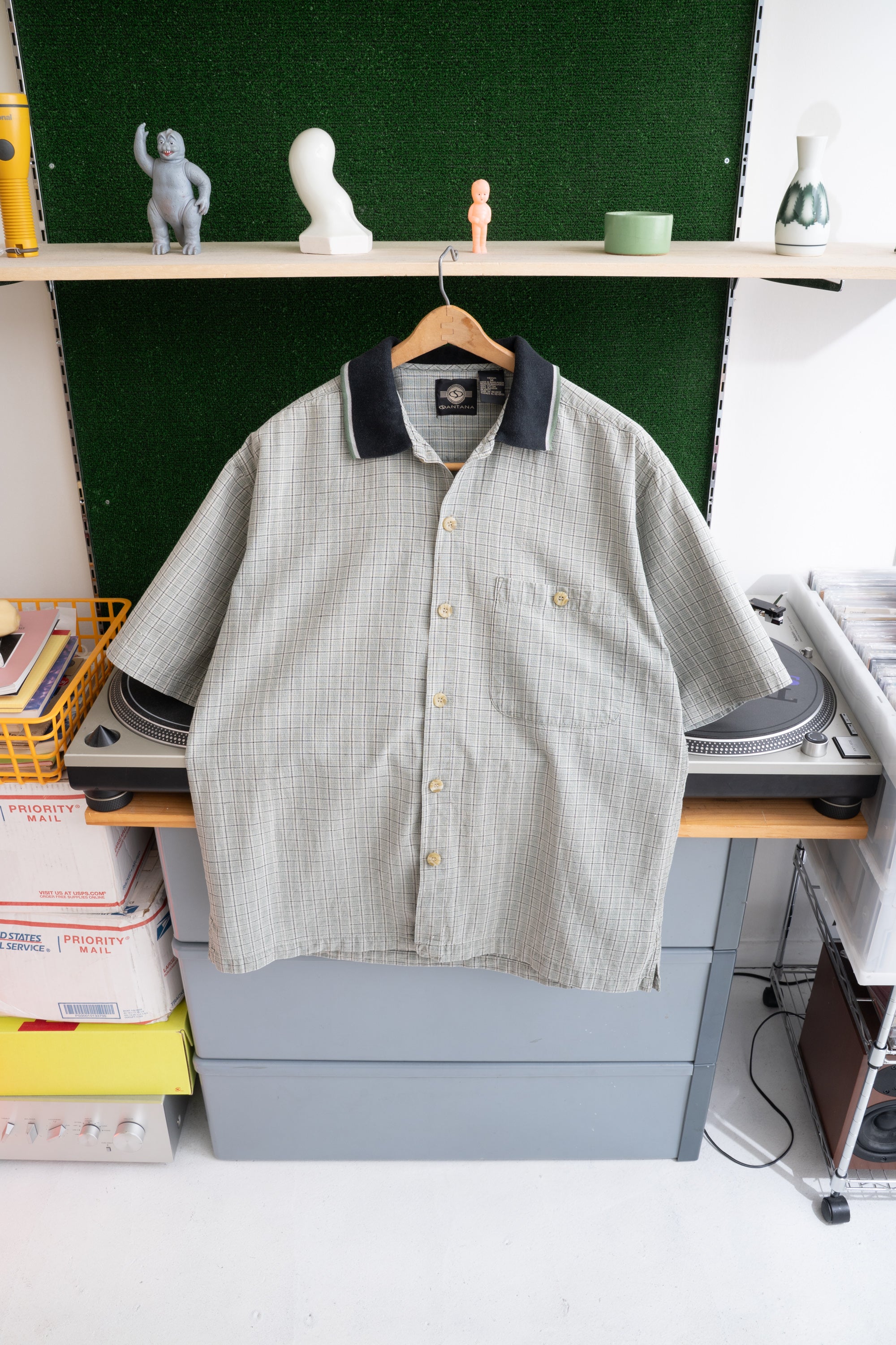 90S SANTANA CHECKED SHIRT