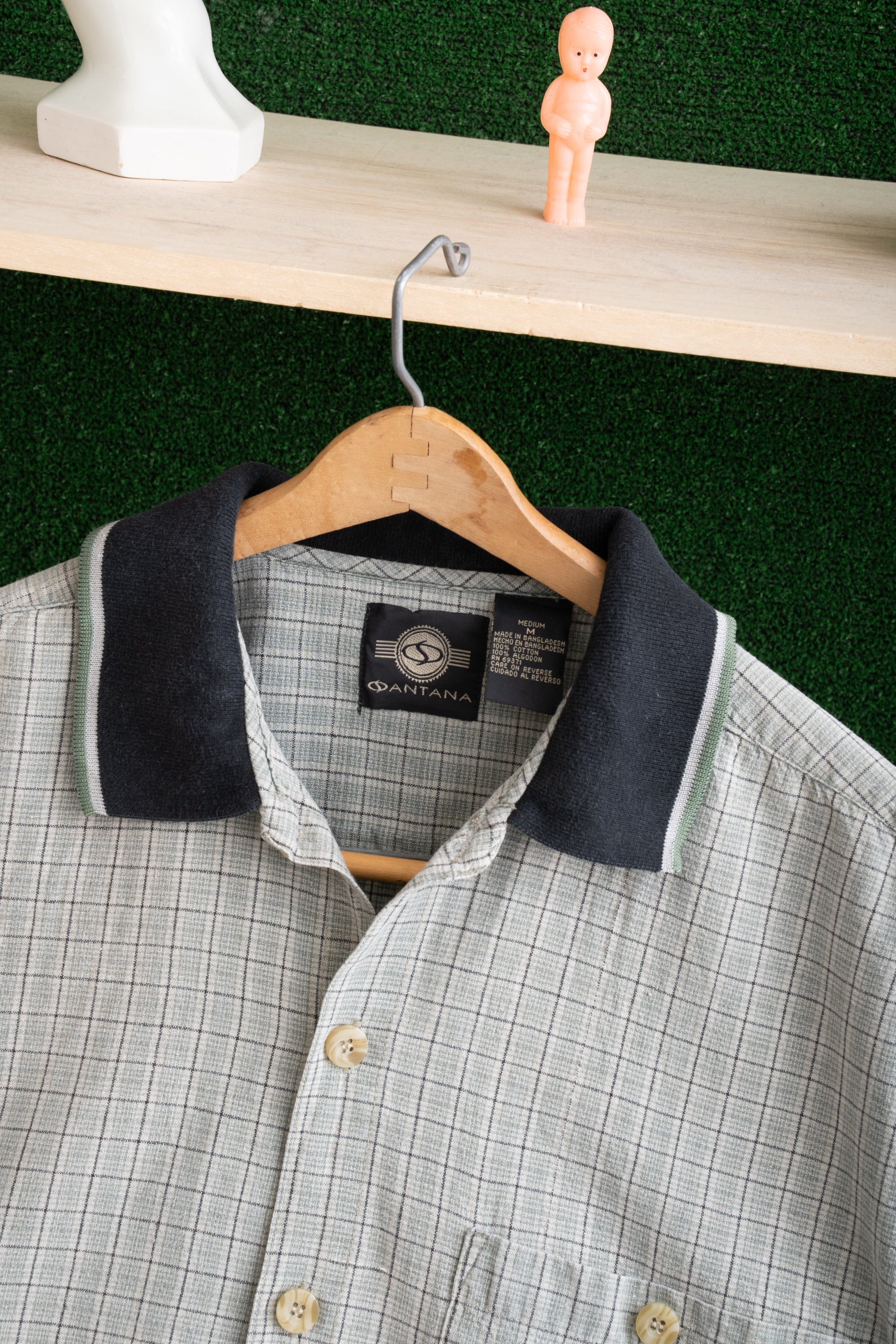 90S SANTANA CHECKED SHIRT