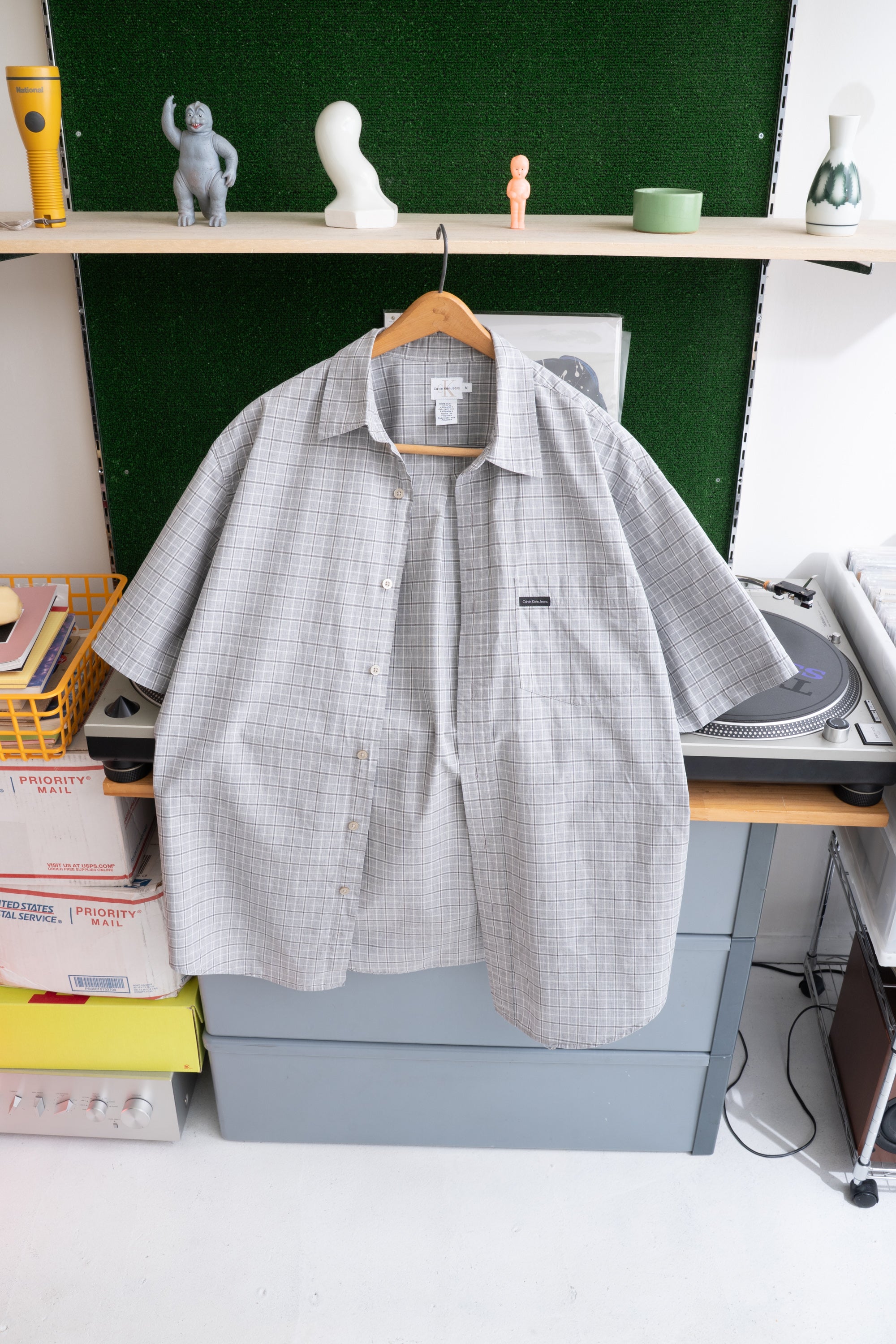 90S CALVIN KLEIN JEANS CHECKED SHIRT