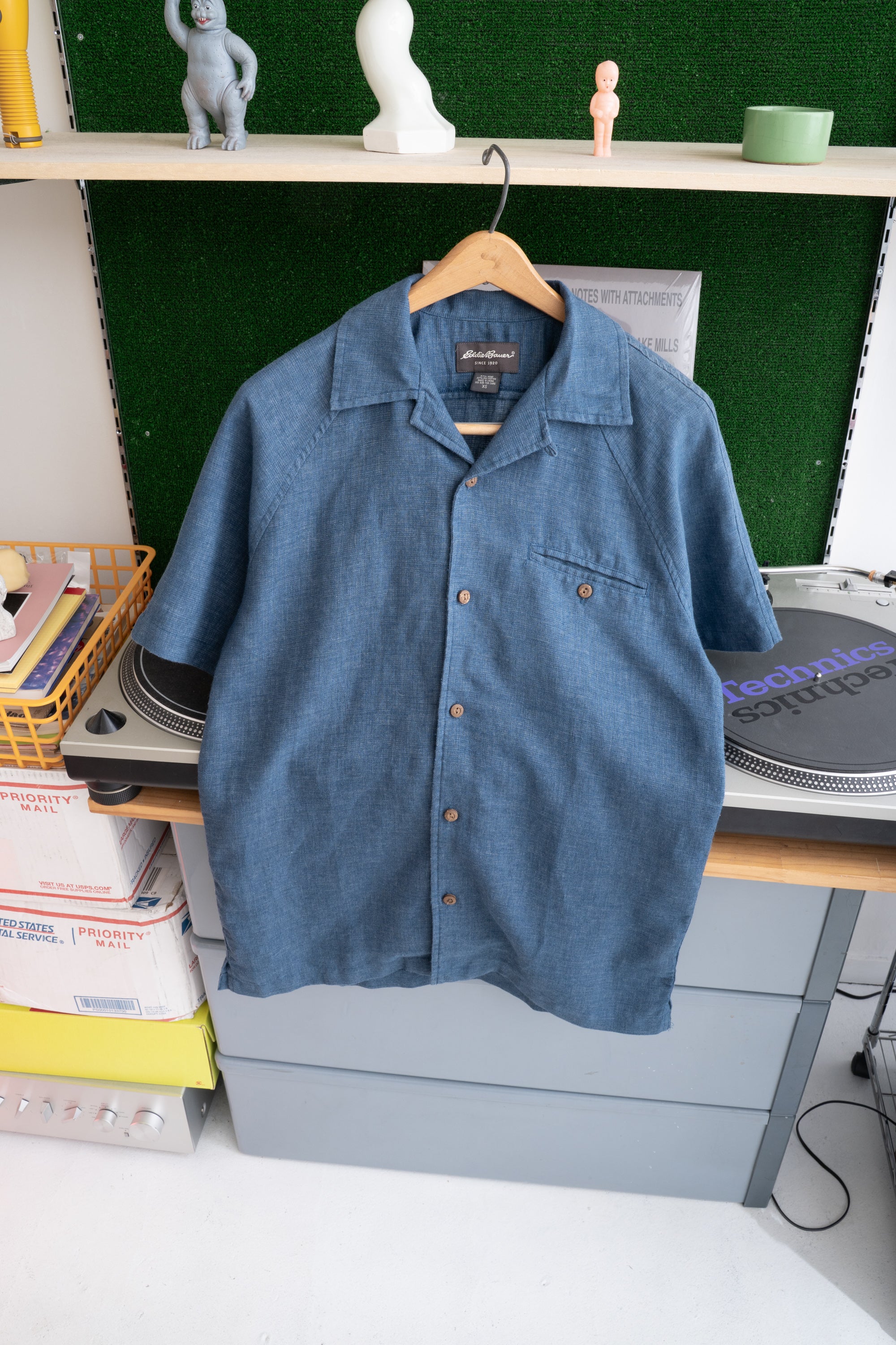 90~00S EDDIE BAUER HEMP SHIRT