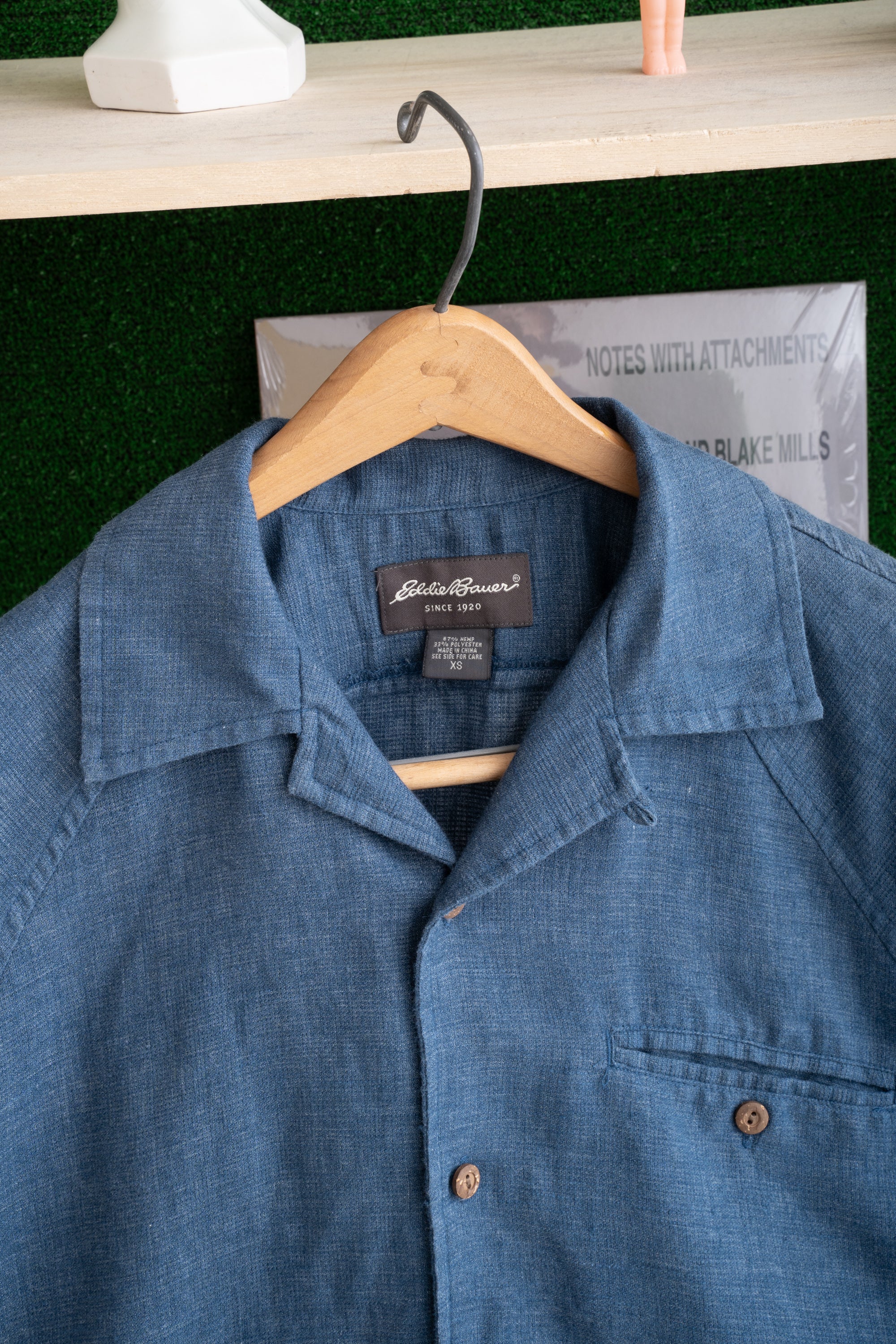 90~00S EDDIE BAUER HEMP SHIRT