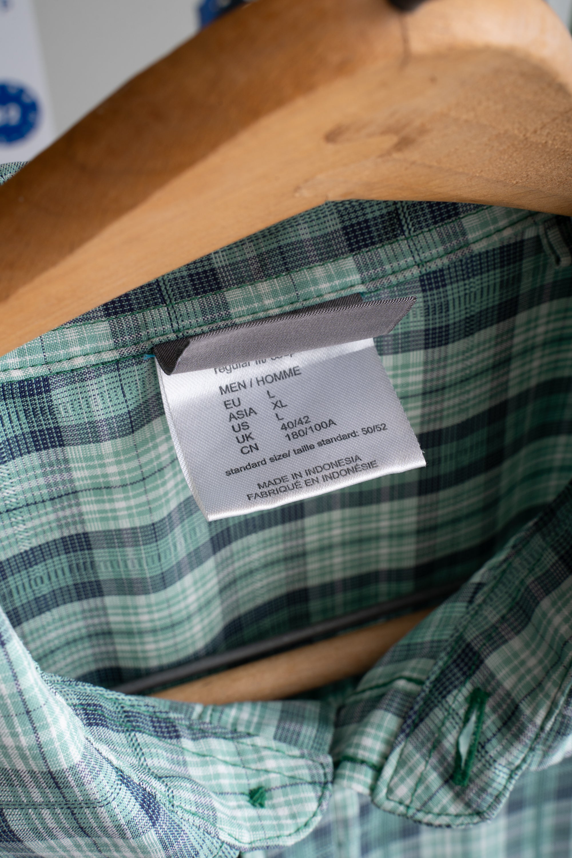 00S JACK WOLFSKIN CHECKED SHIRT
