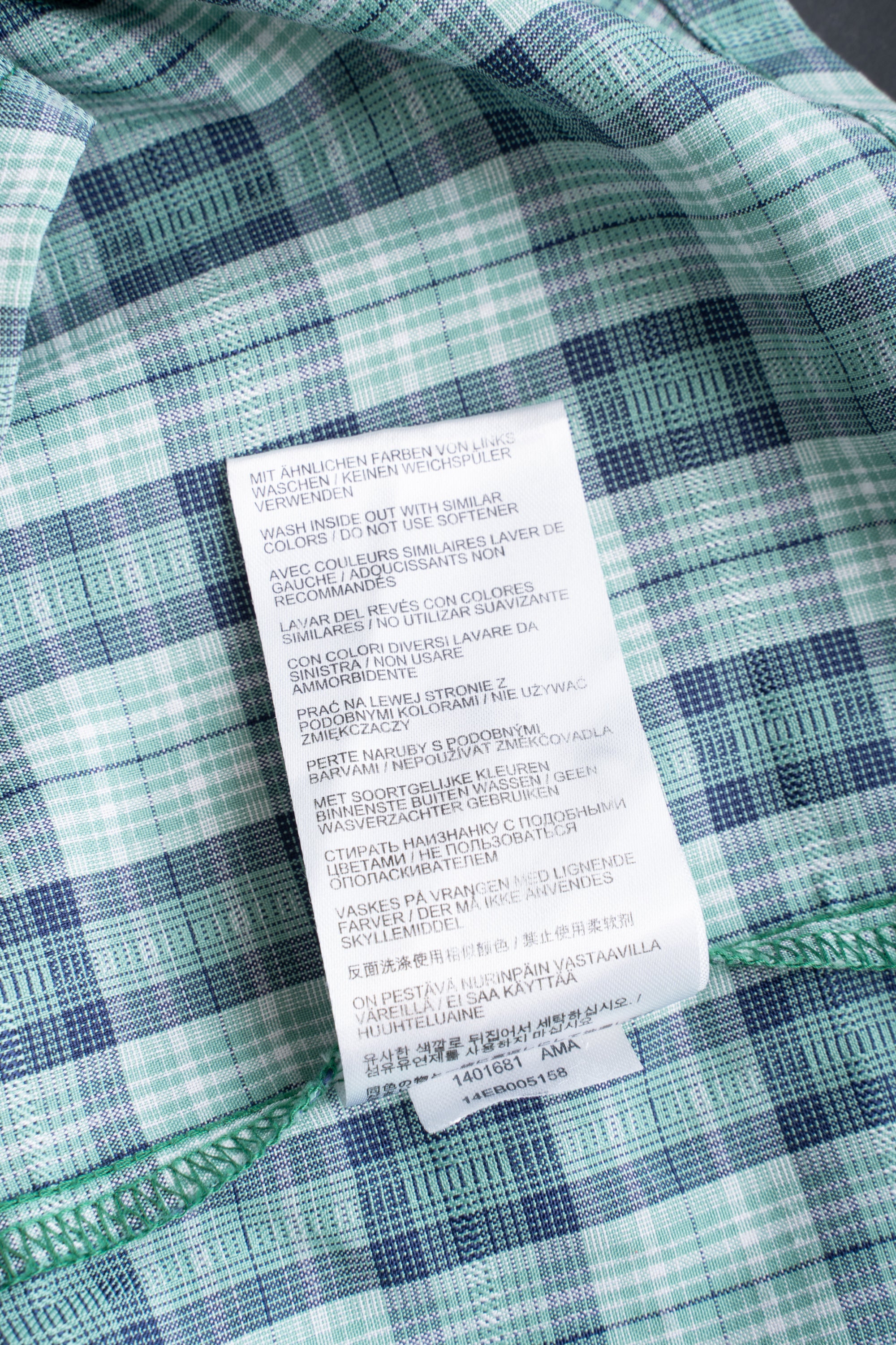00S JACK WOLFSKIN CHECKED SHIRT