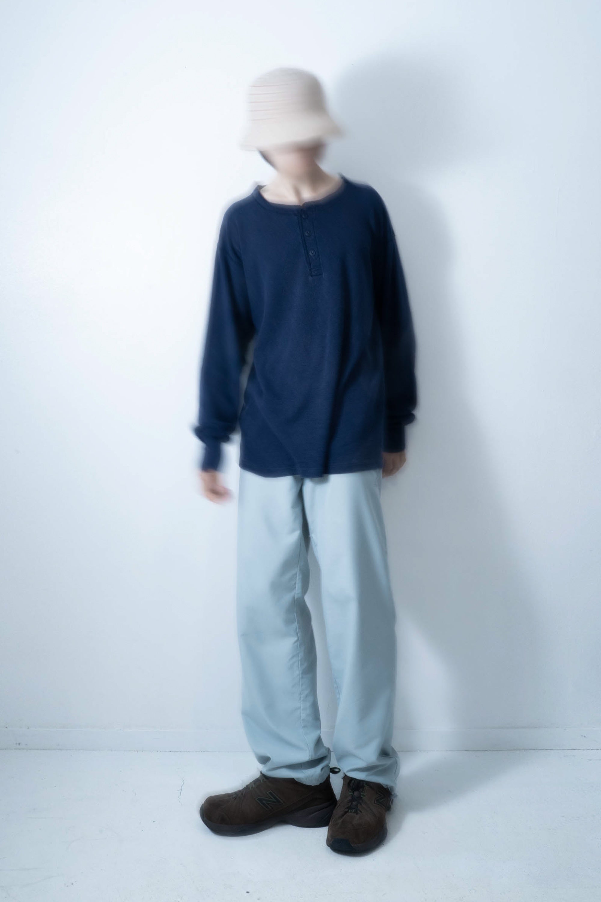 90S MADE IN USA GAP RIBBED HENRY NECK PULLOVER