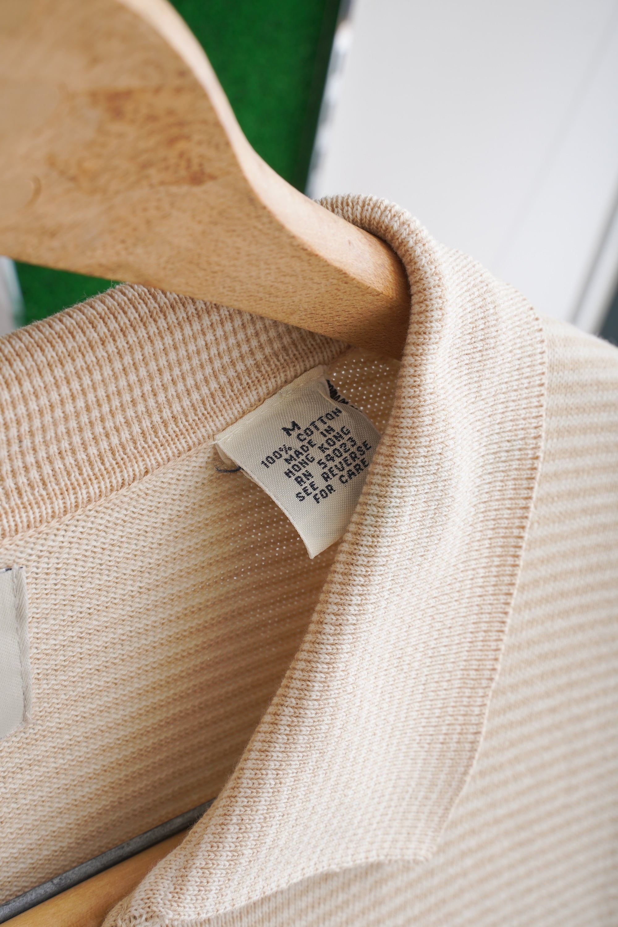 90S GAP STRIPED COTTON KNIT POLO SHIRT
