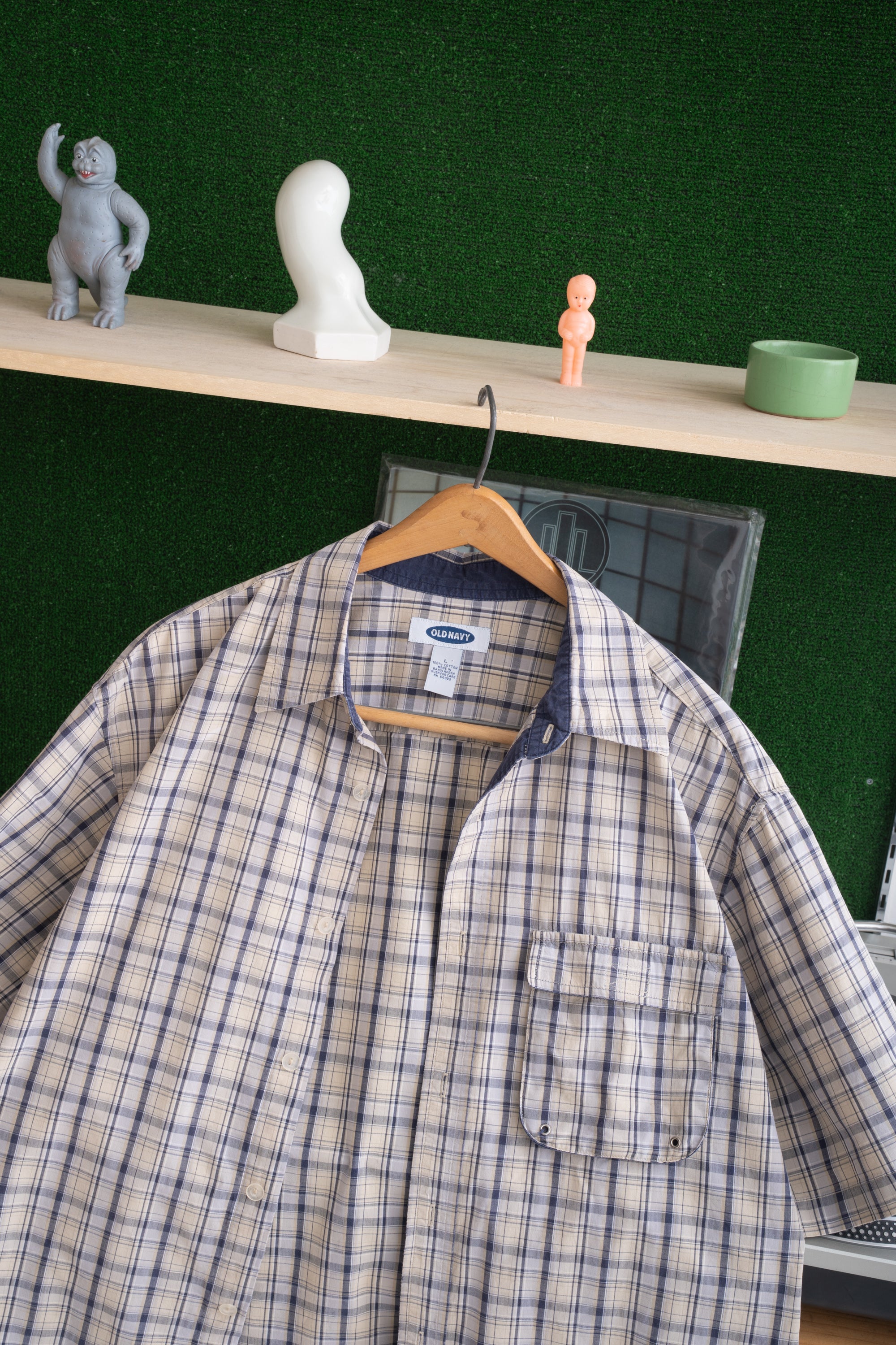 90S OLD NAVY CHECKED SHIRT